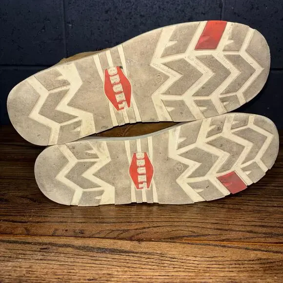 Brunt Marin Work Boots 12M Comp Toe Waterproof Moc Toe Tan - Picture 6 of 8